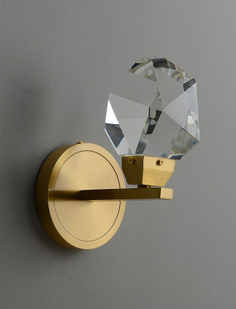 Бра Delight Collection Crystal rock II 9701W/1 brass