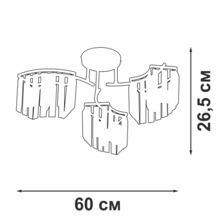 Потолочная люстра Vitaluce V5884-0/3PL