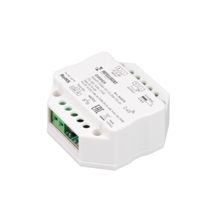 Диммер Arlight SMART-PWM-101-72-DIM-PD-IN (12-48V, 1x8A, 2.4G) 046515