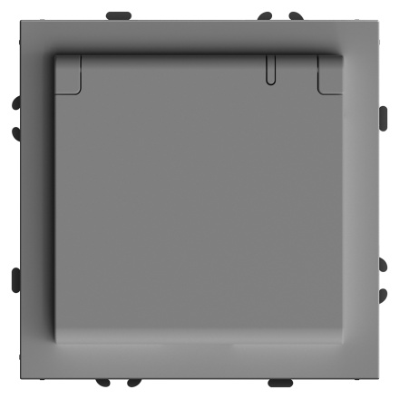 Розетка 1-местная с крышкой и защитными шторками Stekker Эмили RST16-5112-10 49959