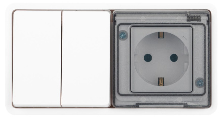 Блок розетка с выключателем Эра Эксперт 11-7522-01 Б0063274