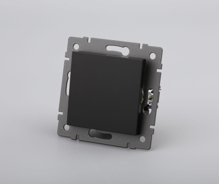 Механизм выключателя одноклавишный самовозвратный Arlight SWT-MKR1-PL-BK-V (250V, 10A) 049880