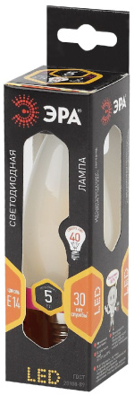 Лампа светодиодная Эра E14 5W 2700K F-LED B35-5W-827-E14 gold Б0027939