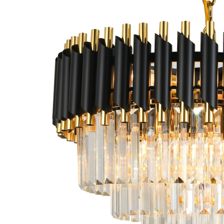 Подвесная люстра Natali Kovaltseva DARIAN 76017/10C GOLD BLACK