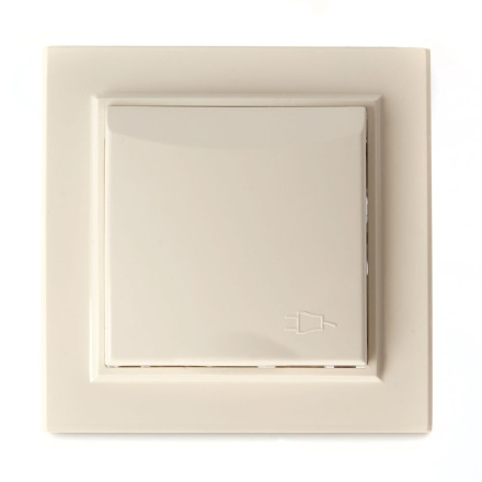 Розетка 1-местная с крышкой Stekker PST16-9012-02 с защитной шторкой 39238