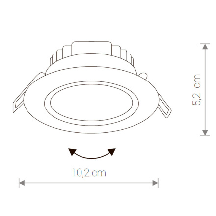Встраиваемый светодиодный светильник Nowodvorski Eol 8988