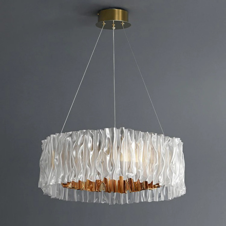 Подвесная люстра DeLight Collection Accordeon 10310P-780 white/gold
