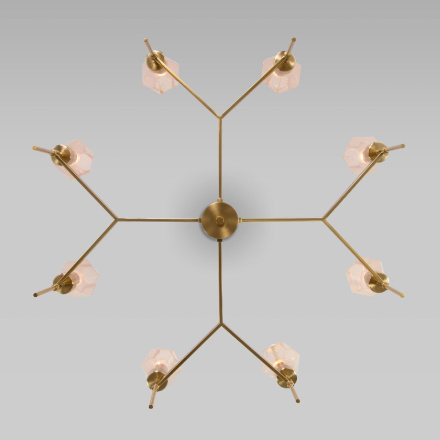 Люстра на штанге Eurosvet Prism 60143/8 латунь a061937