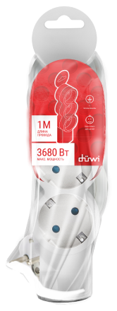 Удлинитель бытовой Duwi 32076 0