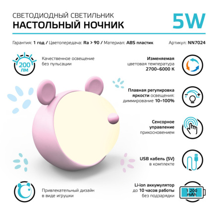 Настольная лампа Gauss Qplus NN7024