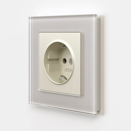 Розетка с заземлением Werkel 4690389184710 W1171062