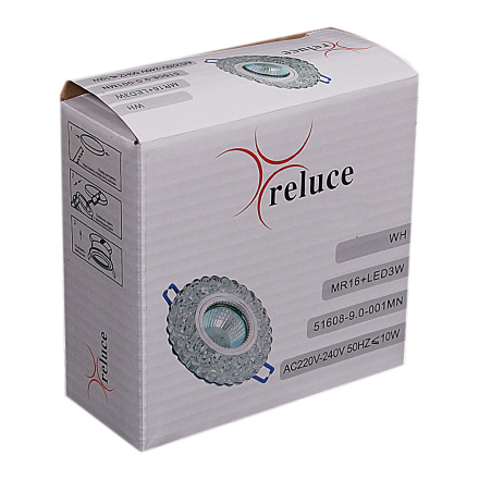 Точечный светильник Reluce 51608-9.0-001MN MR16+LED3W DL WH 4000K