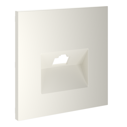 Накладка для розетки компьютерной RJ45 кат.6 Voltum S70 (хлопок) VLS001313