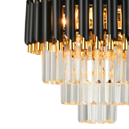 Подвесная люстра Natali Kovaltseva DARIAN 76017/5C GOLD BLACK