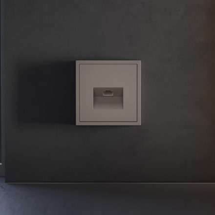 Накладка для розетки компьютерной RJ45 кат.6 Voltum S70 (капучино) VLS001314