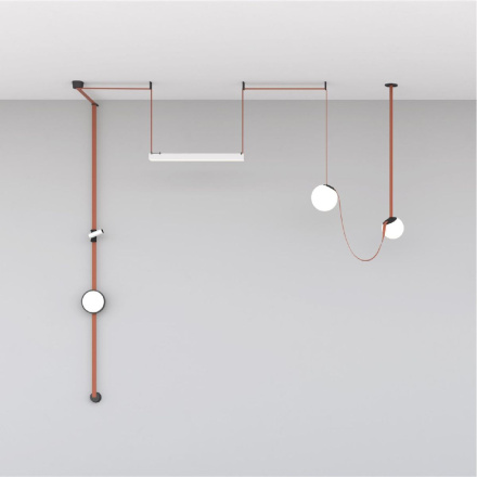 Трековый однофазный светильник Denkirs Belty Orb DK5553-BK