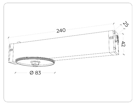 Крепеж для корпуса Ambrella Light DIY Spot A2542