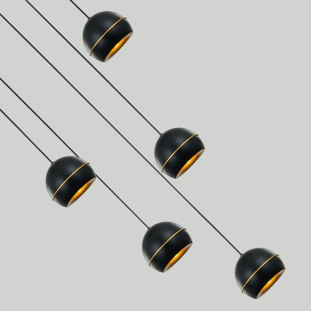 Подвесная люстра DeLight Collection MD21001034-5A black/gold