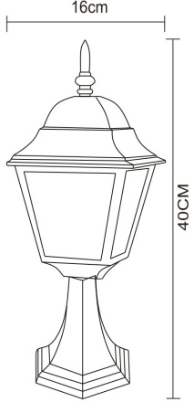 Уличный светильник Arte Lamp Bremen A1014FN-1BK