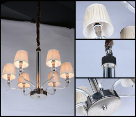 Подвесная люстра Delight Collection BRCH9021-6 nickel