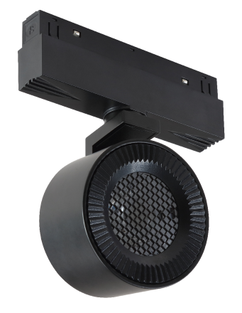 Трековый магнитный светильник iLedex Vision 4822-010-D82-12W-38DG-3000K BK (WALL WASHER)