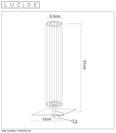 Настольная лампа Lucide LIONEL 73506/01/30