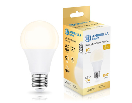 Светодиодная лампа Ambrella Light Bulbing E27 12W 2700K 601203