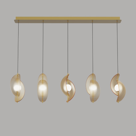 Подвесной светильник Delight Collection MD24030035-5B brass/amber