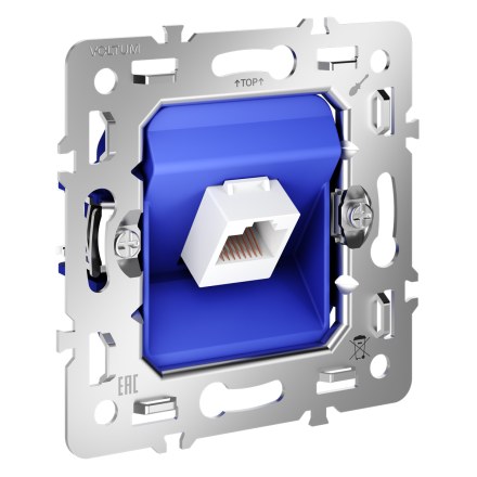 Механизм розетки компьютерной RJ45 кат.6 Voltum S70 VLS0601M