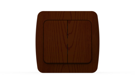 Выключатель двухклавишный ELBI Alsu 504-010600-202