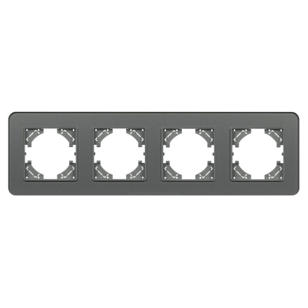 Рамка на 4 поста стеклянная Arlight FRM-OMALI-SFGS-4-GR 049718