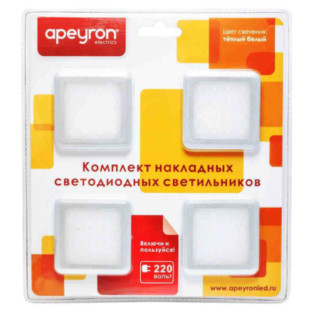 Настенно-потолочный светильник (4 шт.) Apeyron 12-02