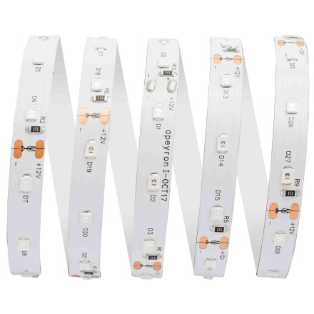 Светодиодная лента Apeyron 12В СТ 4,8Вт/м smd3528, 60д/м IP20 5м красная 00-35