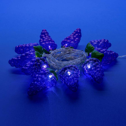 Светодиодная гирлянда Uniel Виноград (UL-00003392) белый ULD-S0400-010/STB/2AA White IP20 Grapes