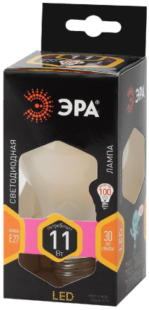 Лампа светодиодная Эра E27 11W 2700K F-LED A60-11W-827-E27 frost Б0035035