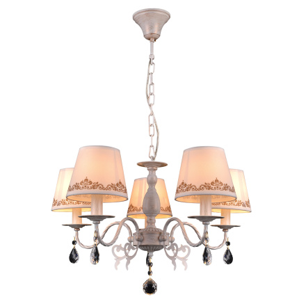 Подвесная люстра Natali Kovaltseva Biarritz 70038-5C IVORY GOLD