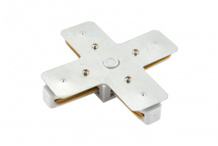 Коннектор Х-образный Denkirs DK Track White TR1104-WH