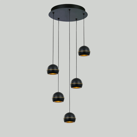 Подвесная люстра DeLight Collection MD21001034-5A black/gold