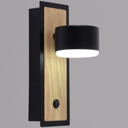Бра Reluce 12540-0.2-01 BK+WOOD