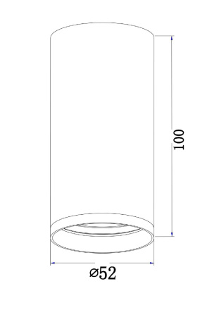 Потолочный светильник Maytoni FOCUS S C052CL-01B