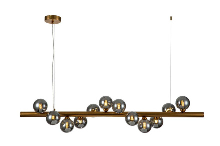 Подвесная люстра Indigo Onda 11006/12P Brass V000117