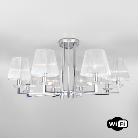 Потолочная люстра Eurosvet Alegria 60125/8 хром Smart (60114/8)