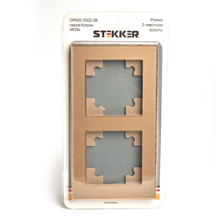 Рамка 2-местная Stekker Катрин GFR00-7002-08 49034