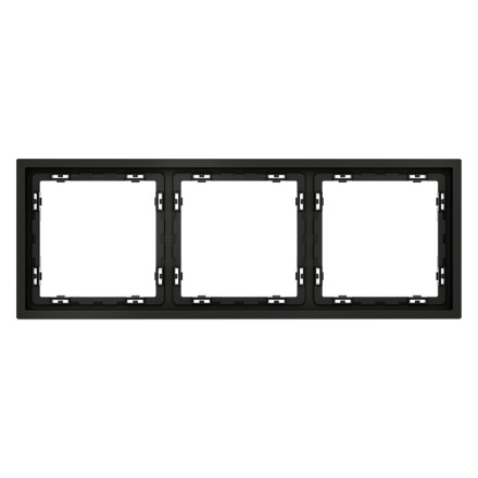 Рамка на 3 поста Voltum S70 VLS100308 (черный матовый)