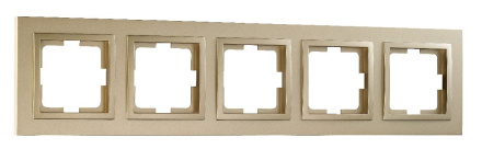 Рамка на 5 постов Mono Electric Despina титан 102-220000-164