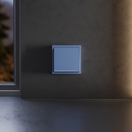 Клавиша для выключателя/переключателя одноклавишного с подсветкой Voltum S70 (деним) VLS000215