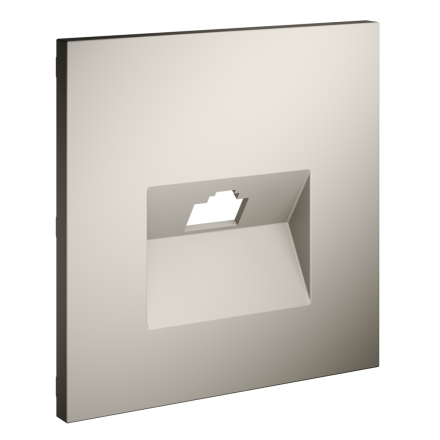 Накладка для розетки компьютерной RJ45 кат.6 Voltum S70 (кашемир) VLS001303