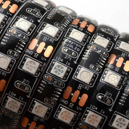 Комплект цифровой светодиодной ленты Apeyron 12В 5050 14,4Вт/м RGB 5м IP65 87ЦЛ