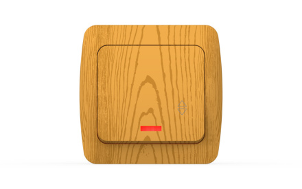 Переключатель с подсветкой ELBI Alsu 504-010700-210