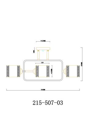 Люстра на штанге Velante 215-507-03